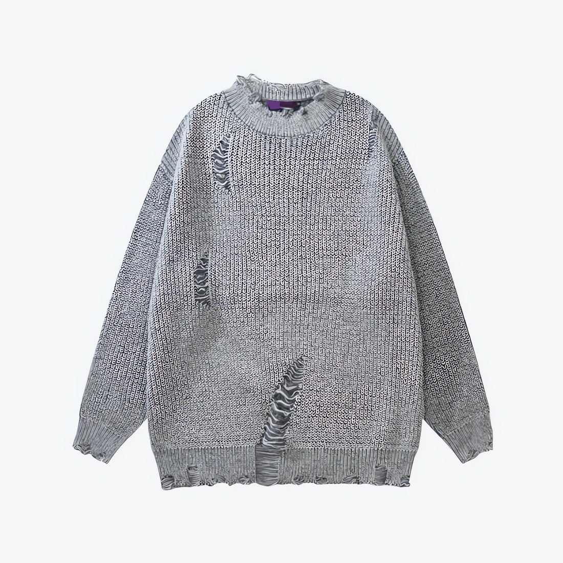 Grunge Distressed Knitted Sweater - KAYSMAR