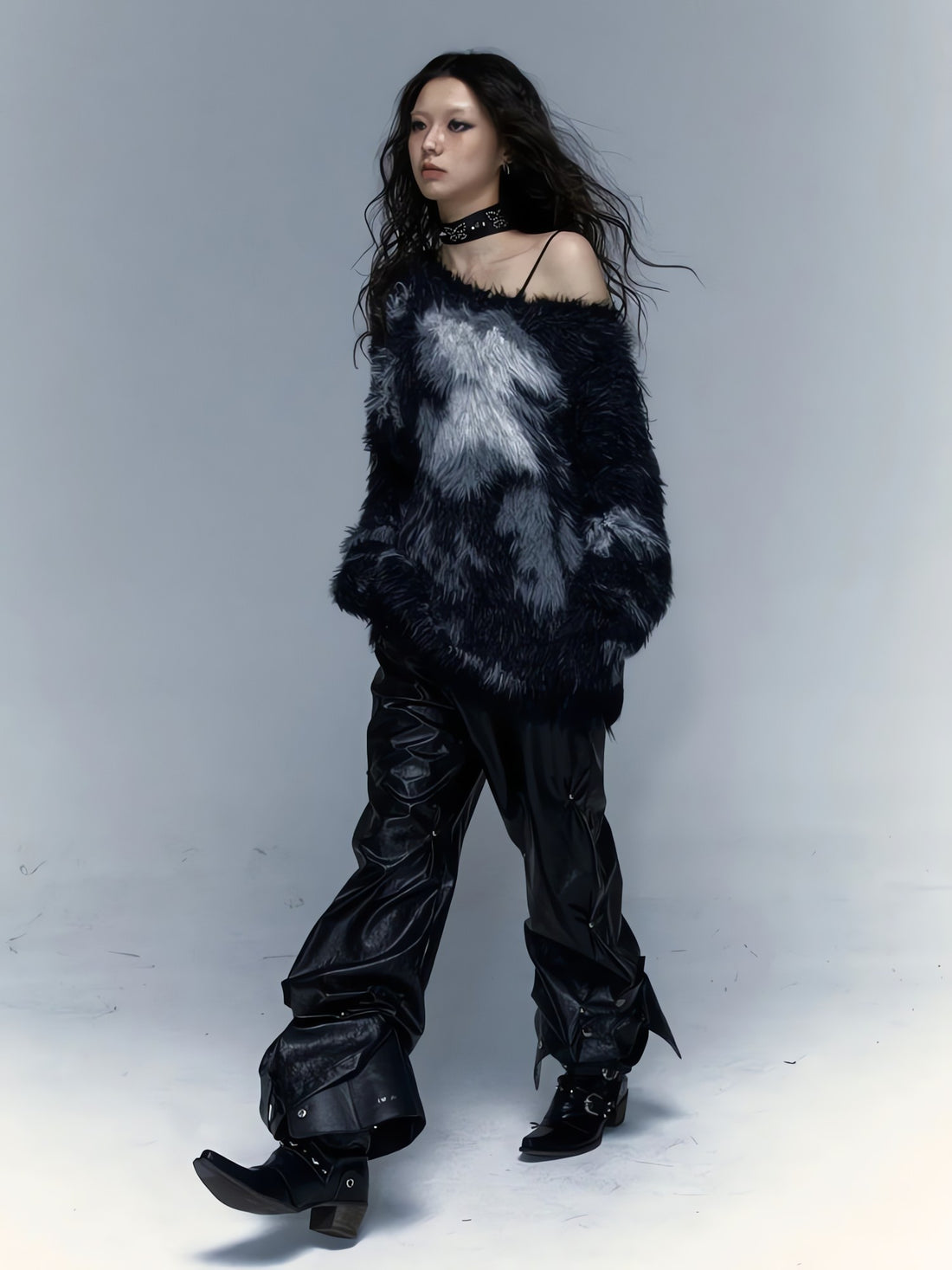 Grunge Fuzzy Sweater - KAYSMAR