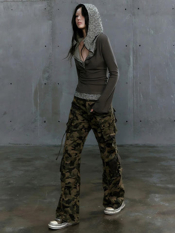 Grunge Hooded Top - KAYSMAR