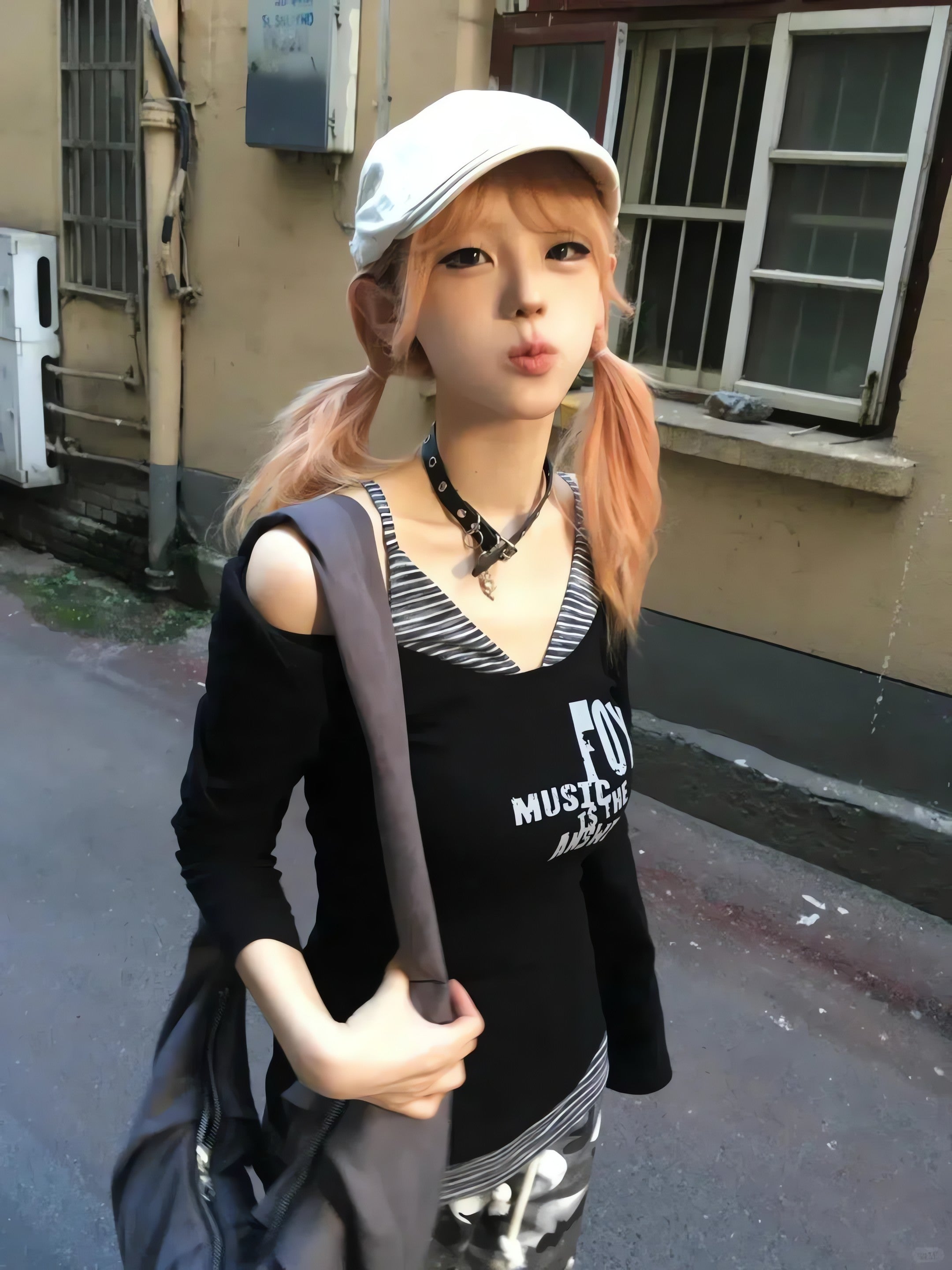 Grunge Layered Off Shoulder Top - KAYSMAR