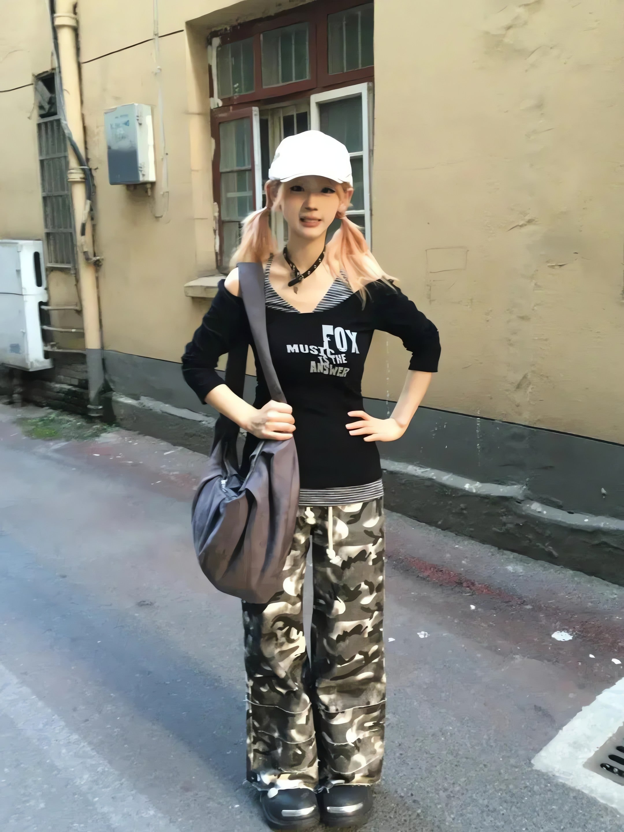 Grunge Layered Off Shoulder Top - KAYSMAR