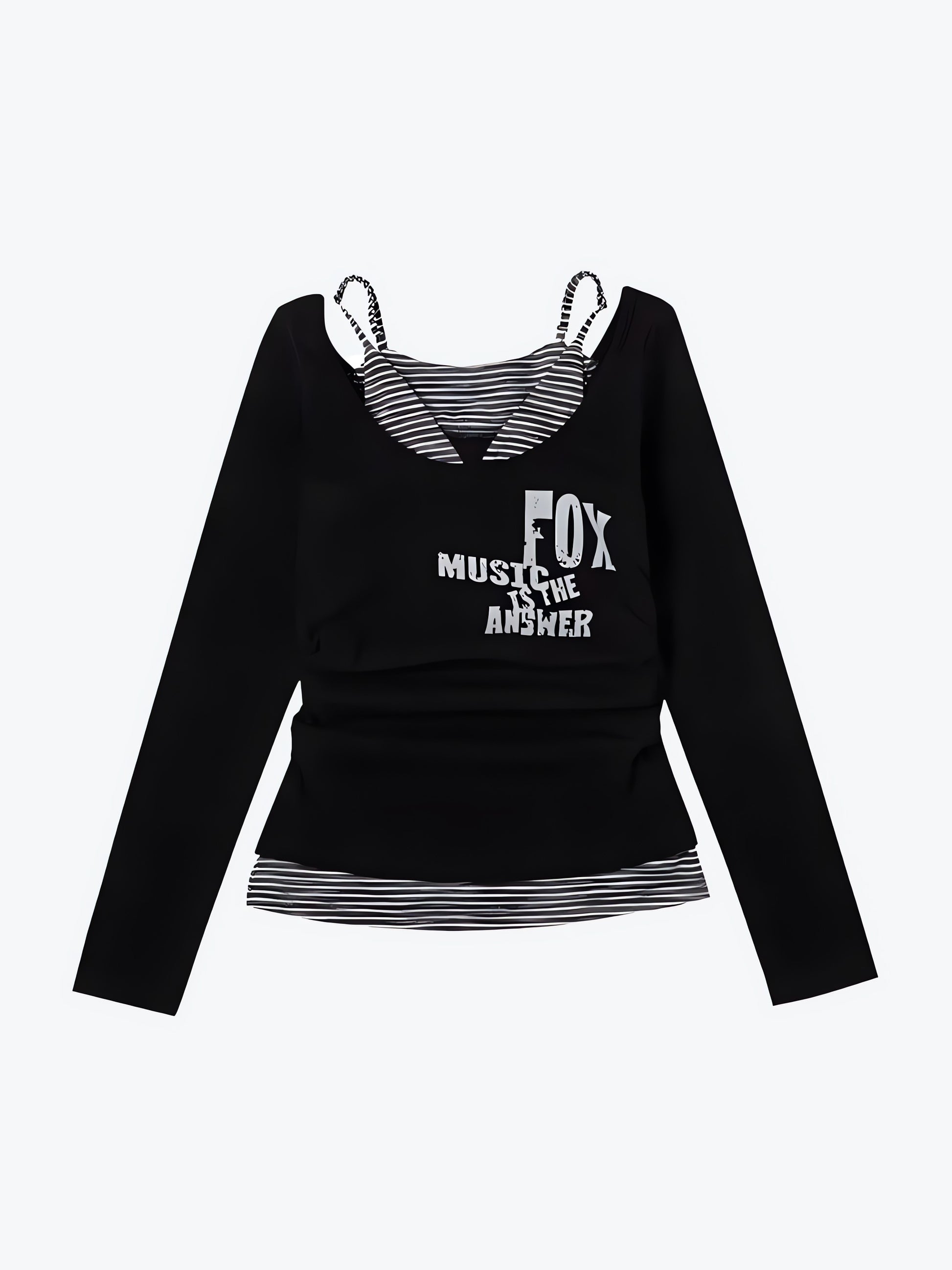 Grunge Layered Off Shoulder Top - KAYSMAR