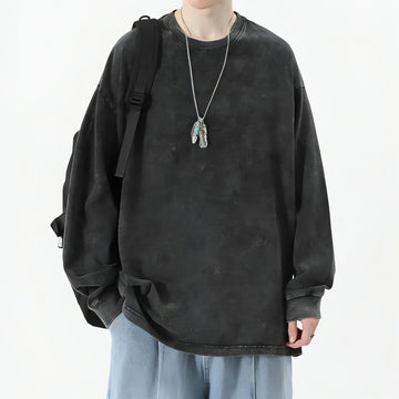 Grunge Oversized Distressed Basic Tee - KAYSMAR