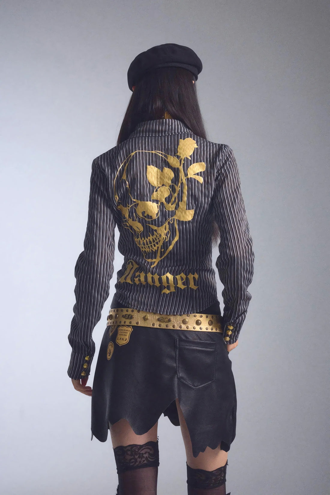 Grunge Striped Shirt - KAYSMAR