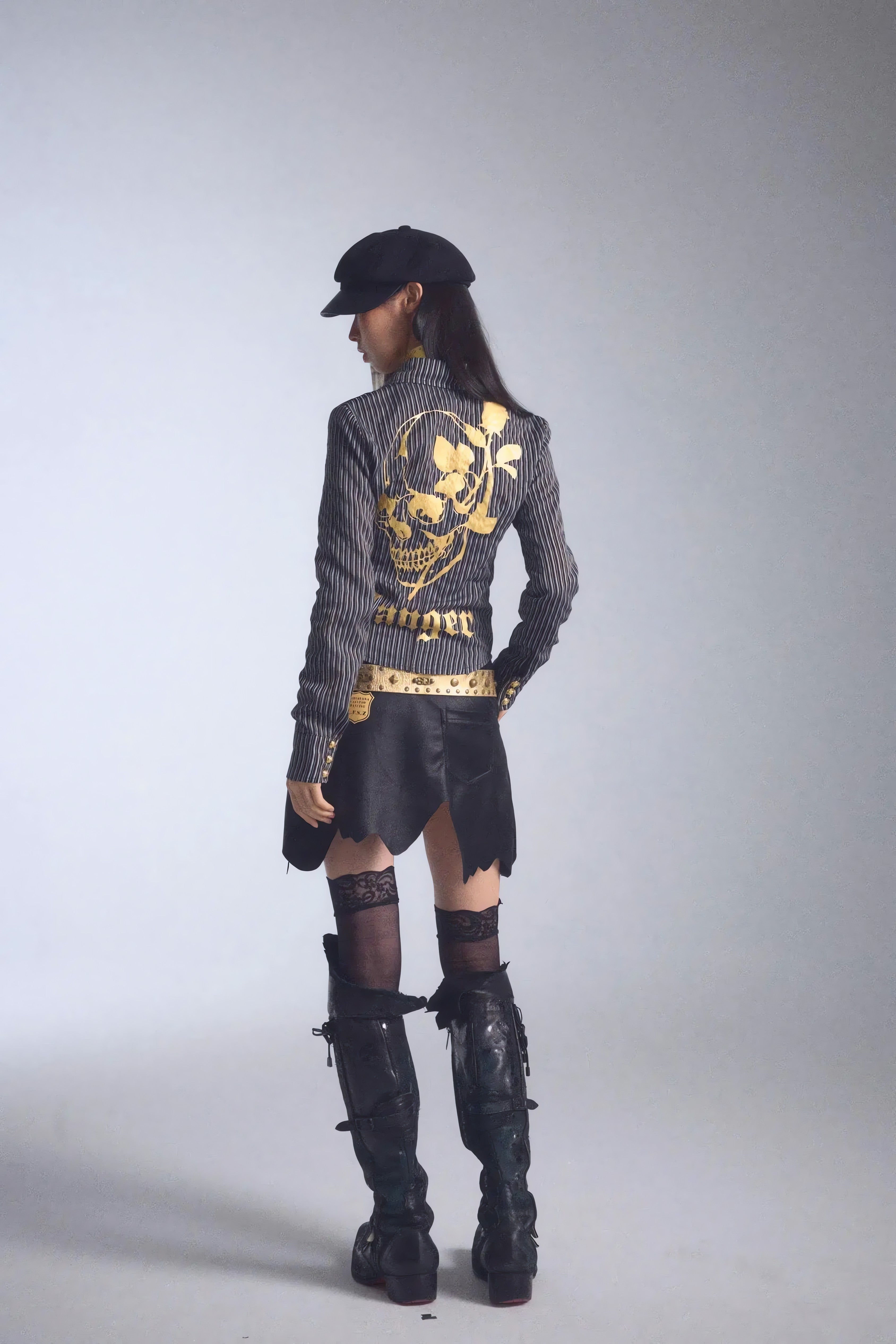 Grunge Striped Shirt - KAYSMAR