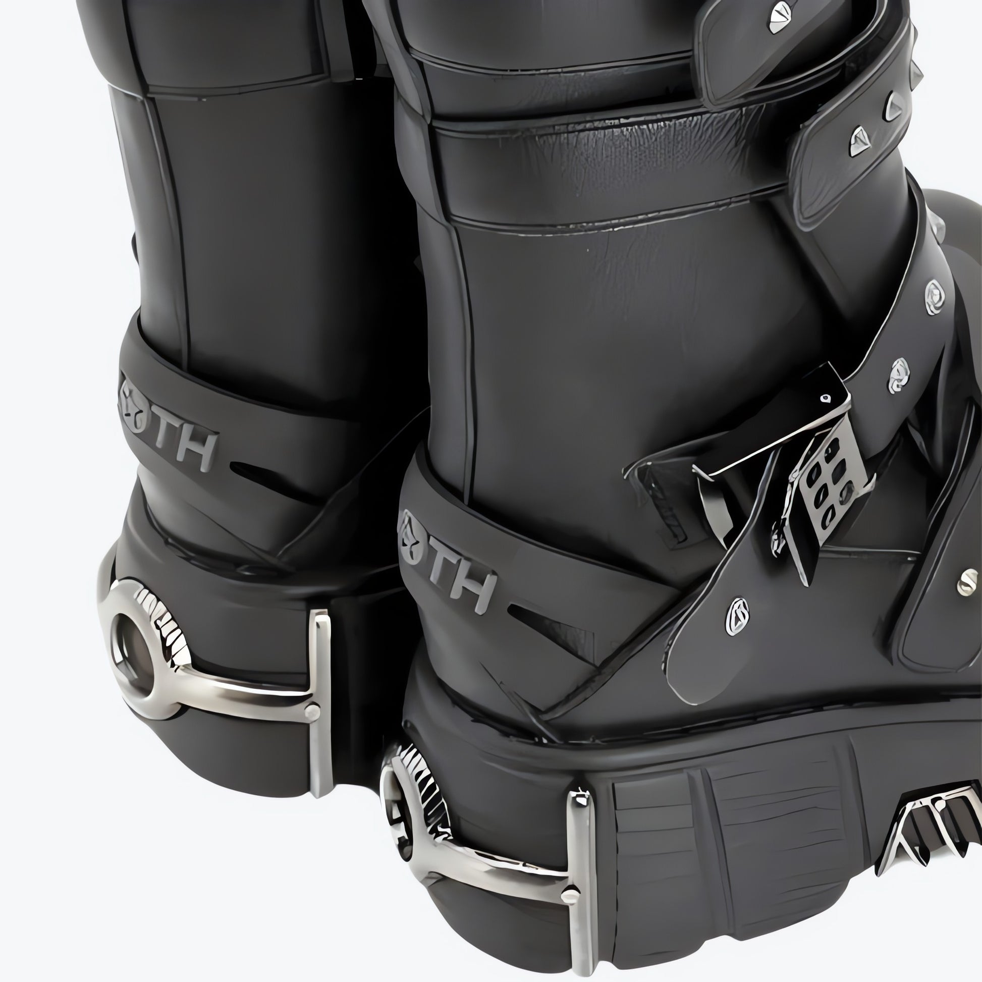 Grunge Velcro Straps Chunky Platform Boots - KAYSMAR