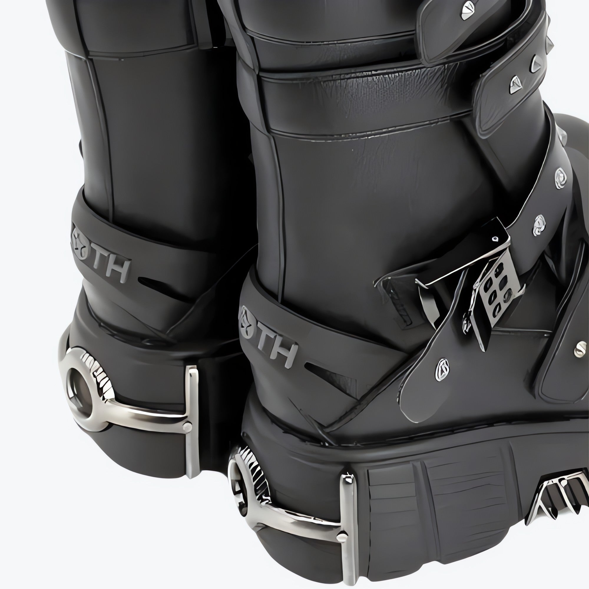 Grunge Velcro Straps Chunky Platform Boots - KAYSMAR