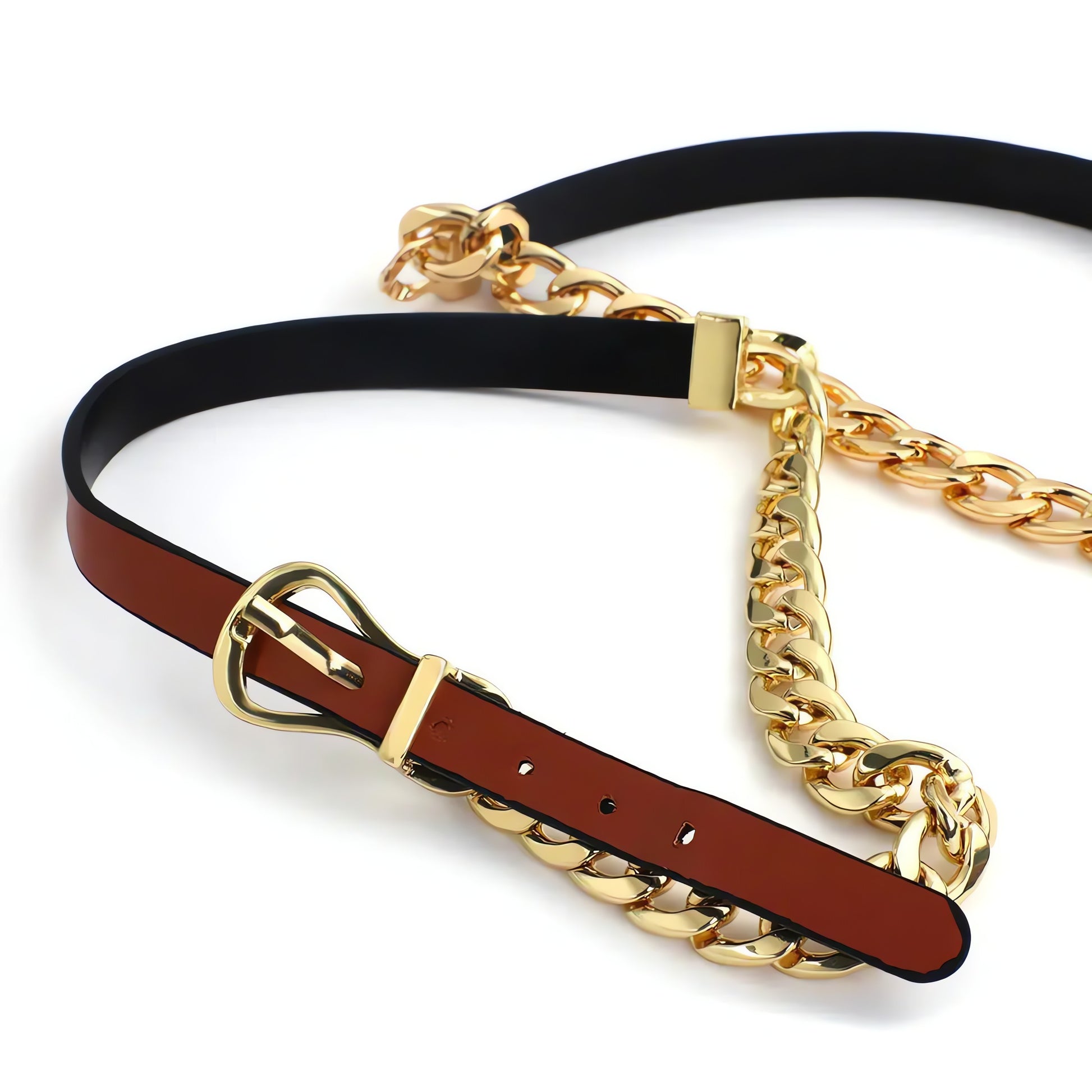 Half Belted Chain Necklace - KAYSMAR