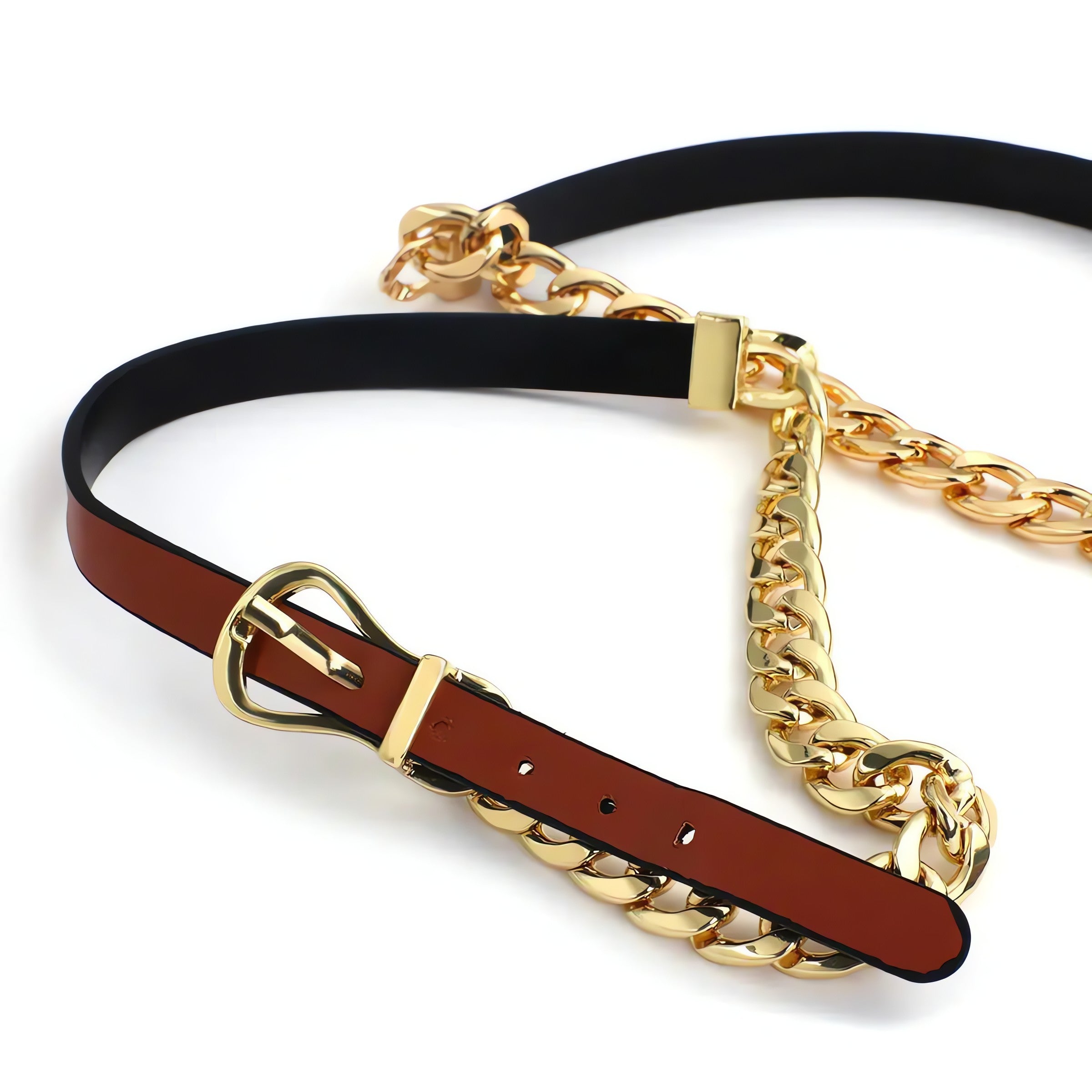 Half Belted Chain Necklace - KAYSMAR