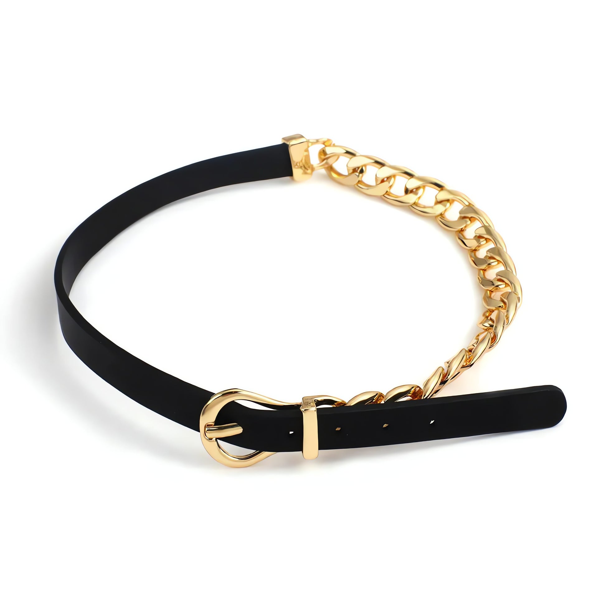 Half Belted Chain Necklace - KAYSMAR