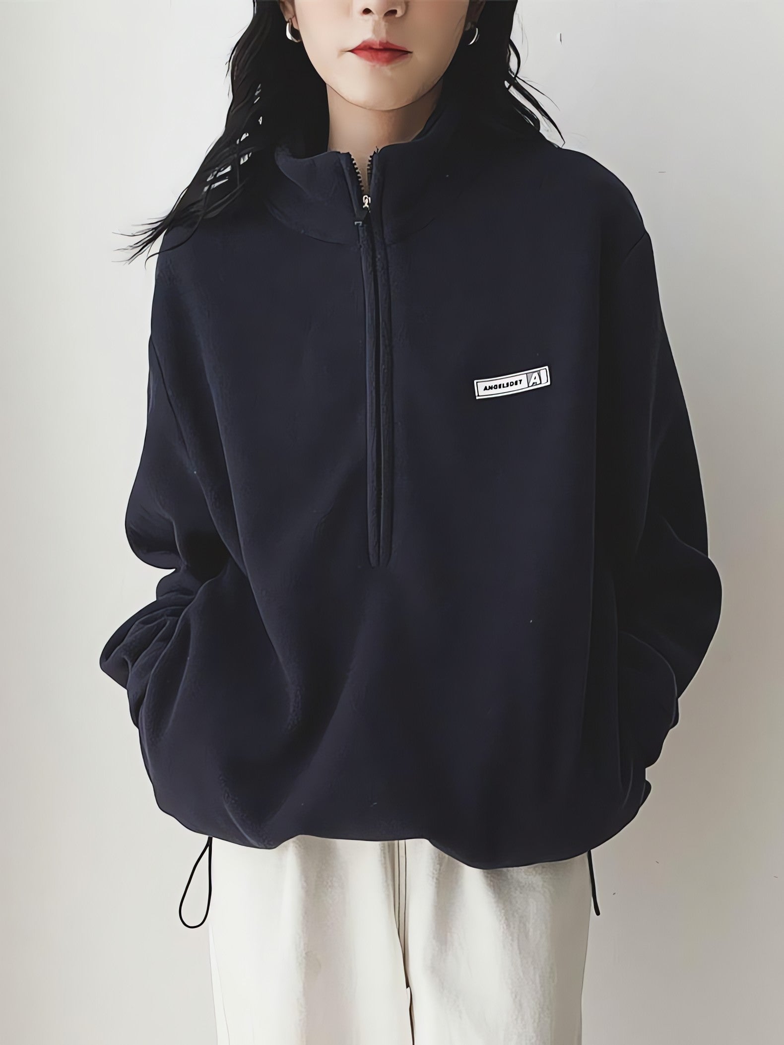 Half Zipper Fleece Sweatshirt - KAYSMAR