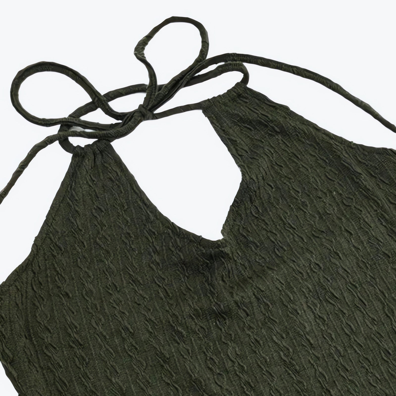 Halter Neck Knitted Mini Dress