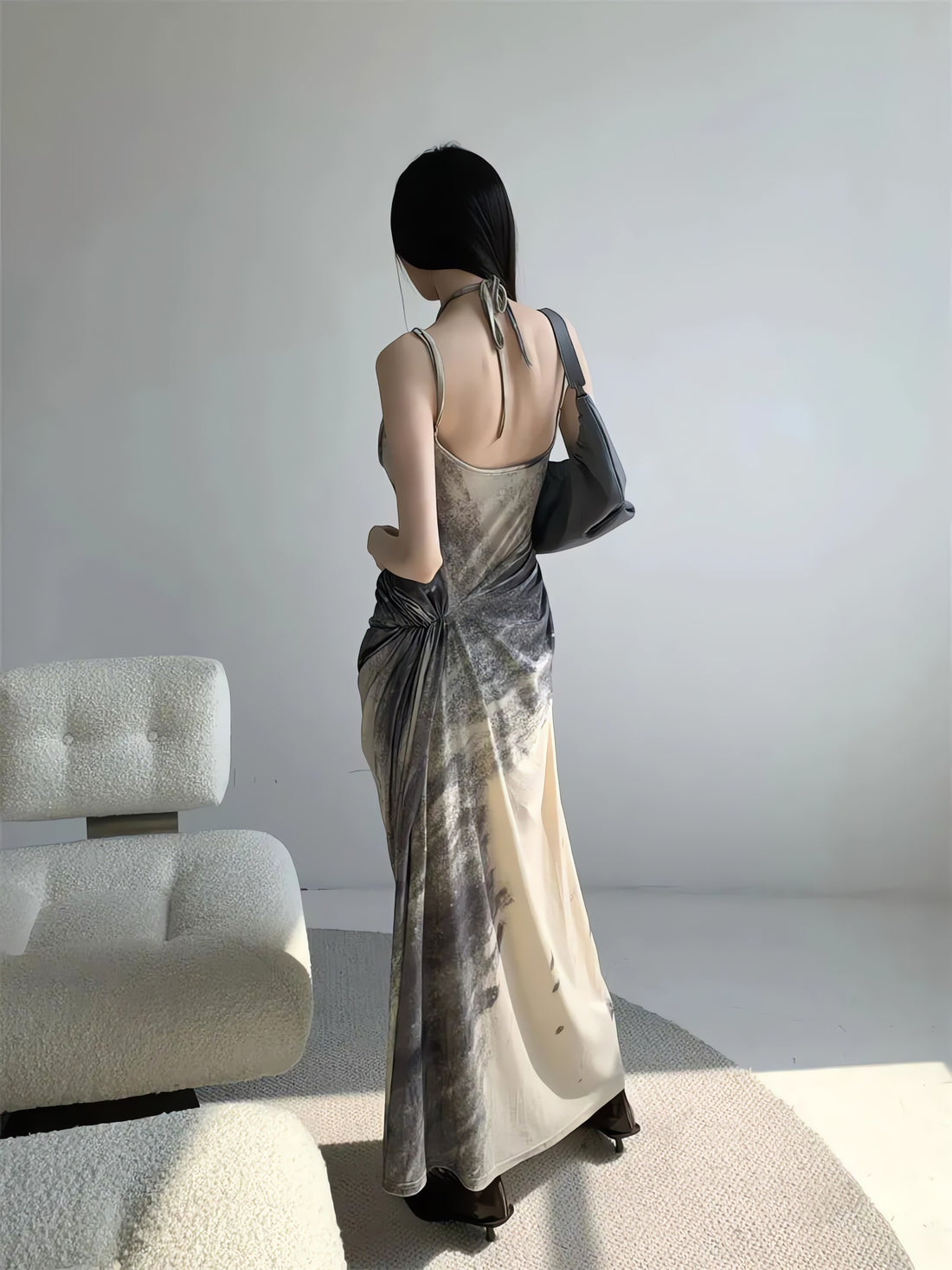 Halter Neck Maxi Dress