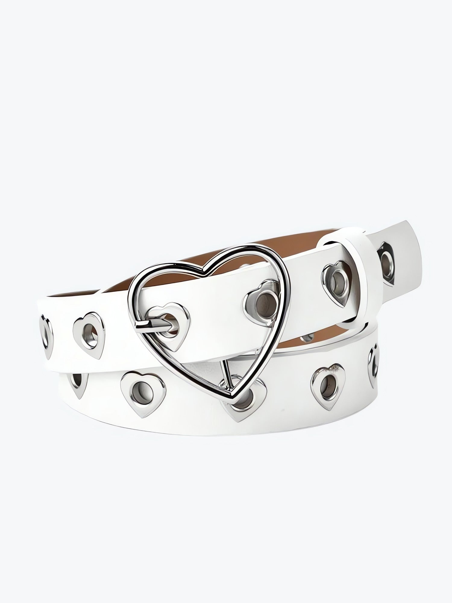 Heart Buckle Faux Leather Belt - KAYSMAR