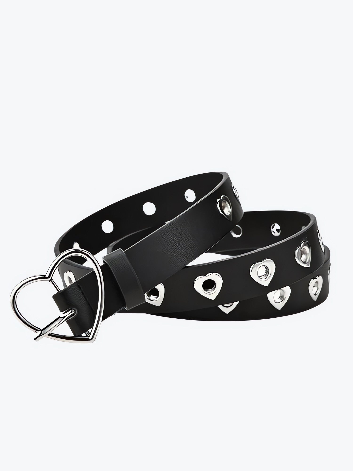 Heart Buckle Faux Leather Belt - KAYSMAR