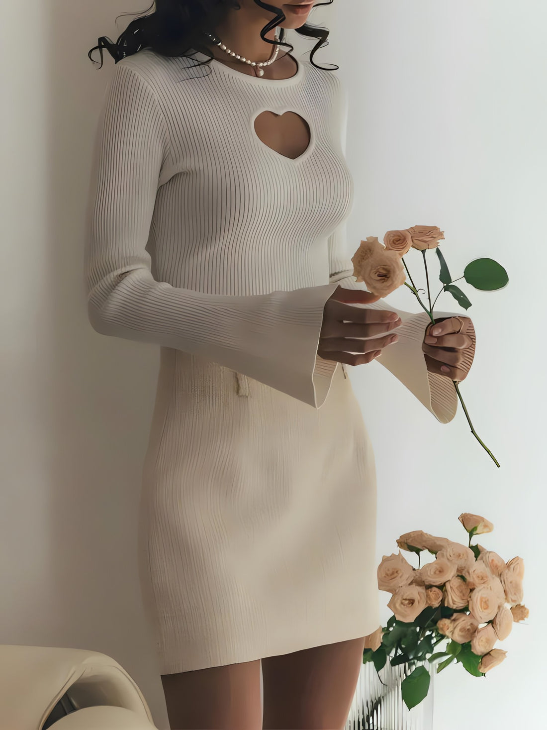 Heart Cut Out Corduroy Top - KAYSMAR