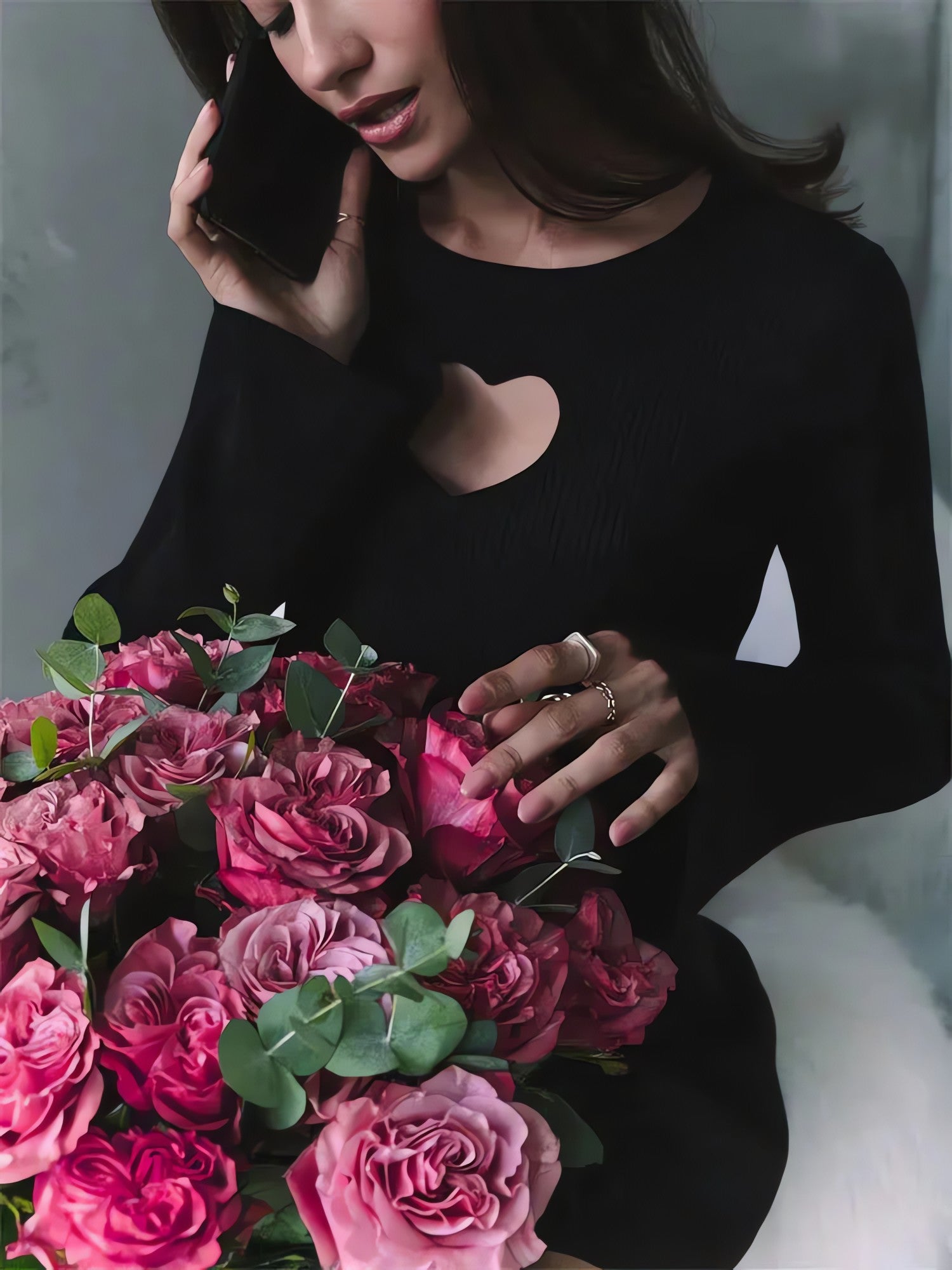 Heart Cut Out Corduroy Top - KAYSMAR