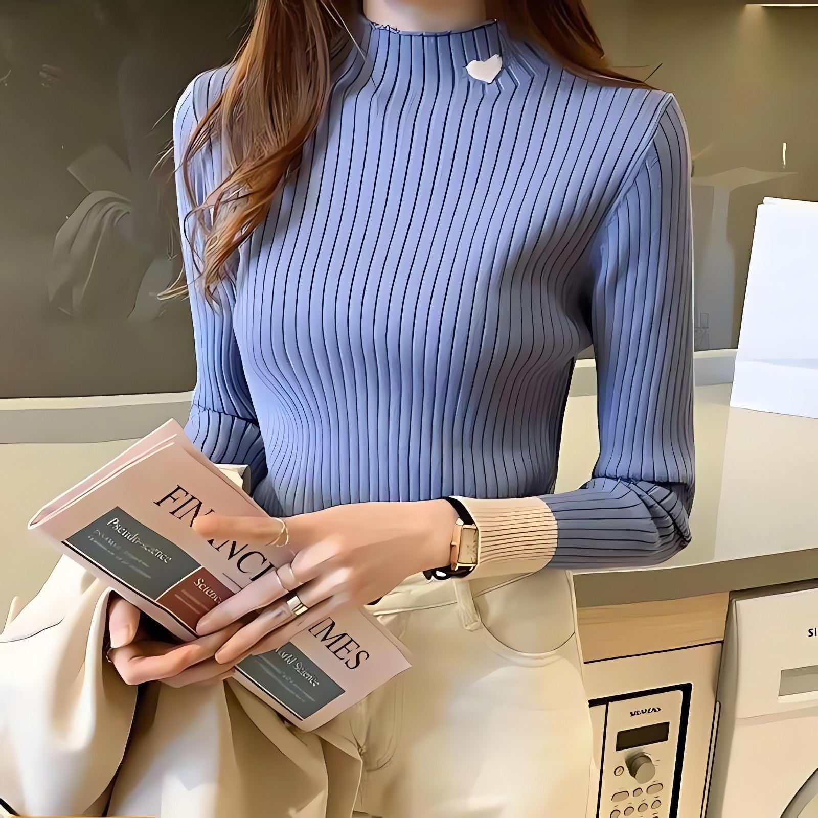 Heart Embroidered Corduroy Top - KAYSMAR