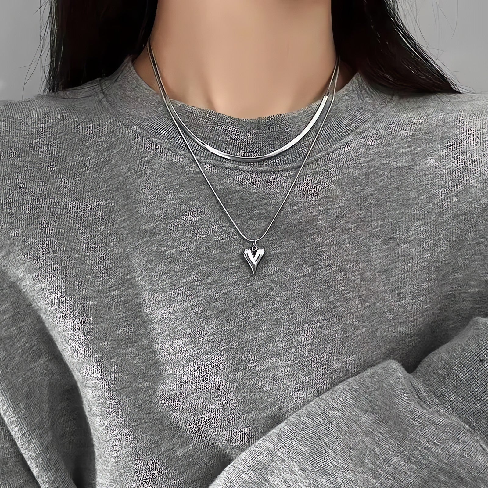 Heart Necklace Set