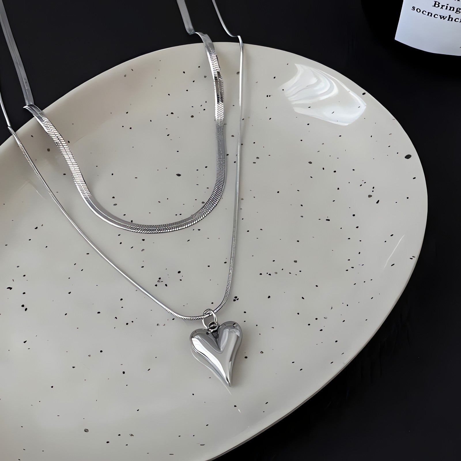 Heart Necklace Set
