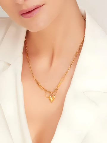 Heart Necklace & Bracelet Set - KAYSMAR