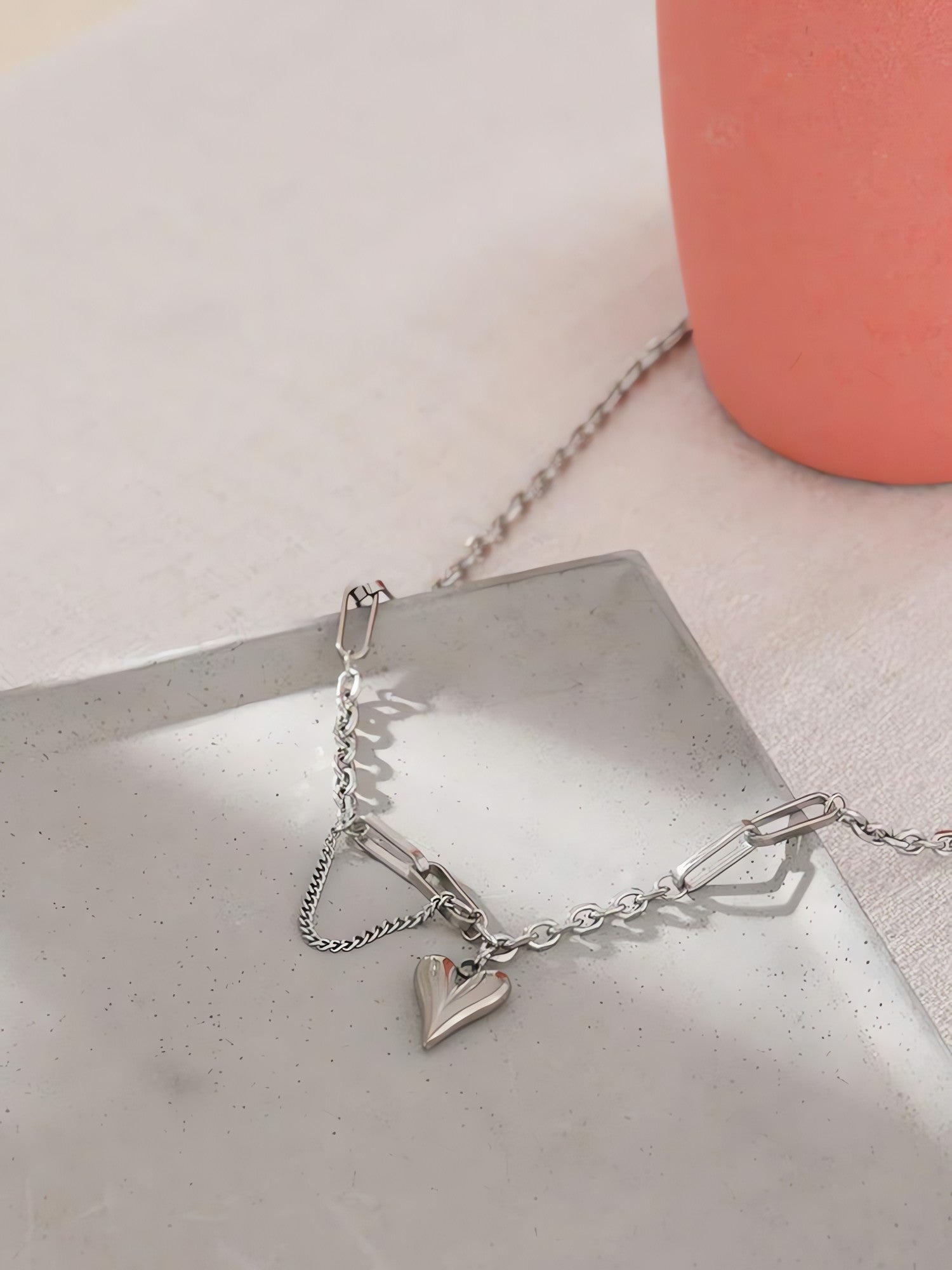 Heart Necklace & Bracelet Set - KAYSMAR