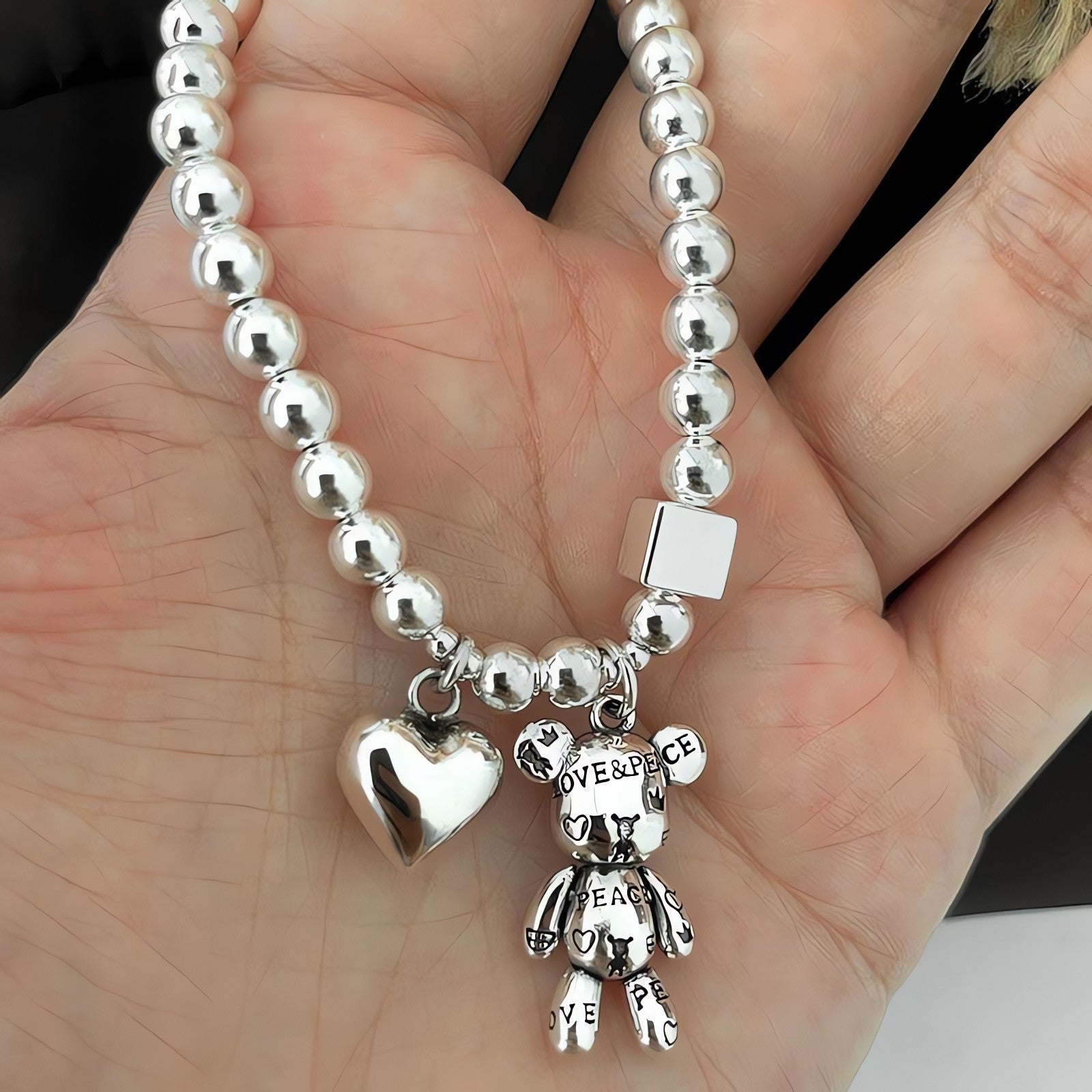 Heart and Bear Bracelet - KAYSMAR