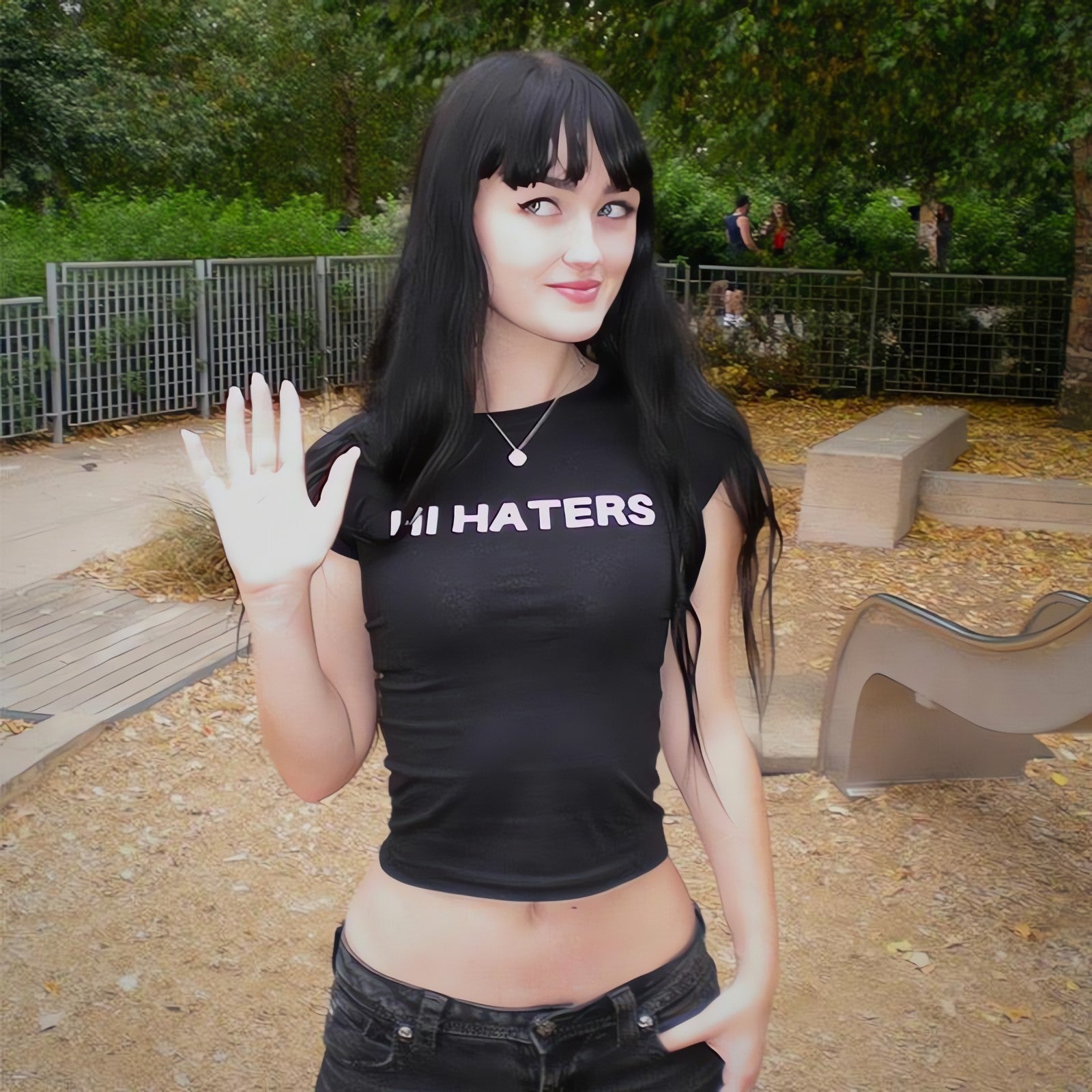 Hi & Bye Haters Crop Top - KAYSMAR