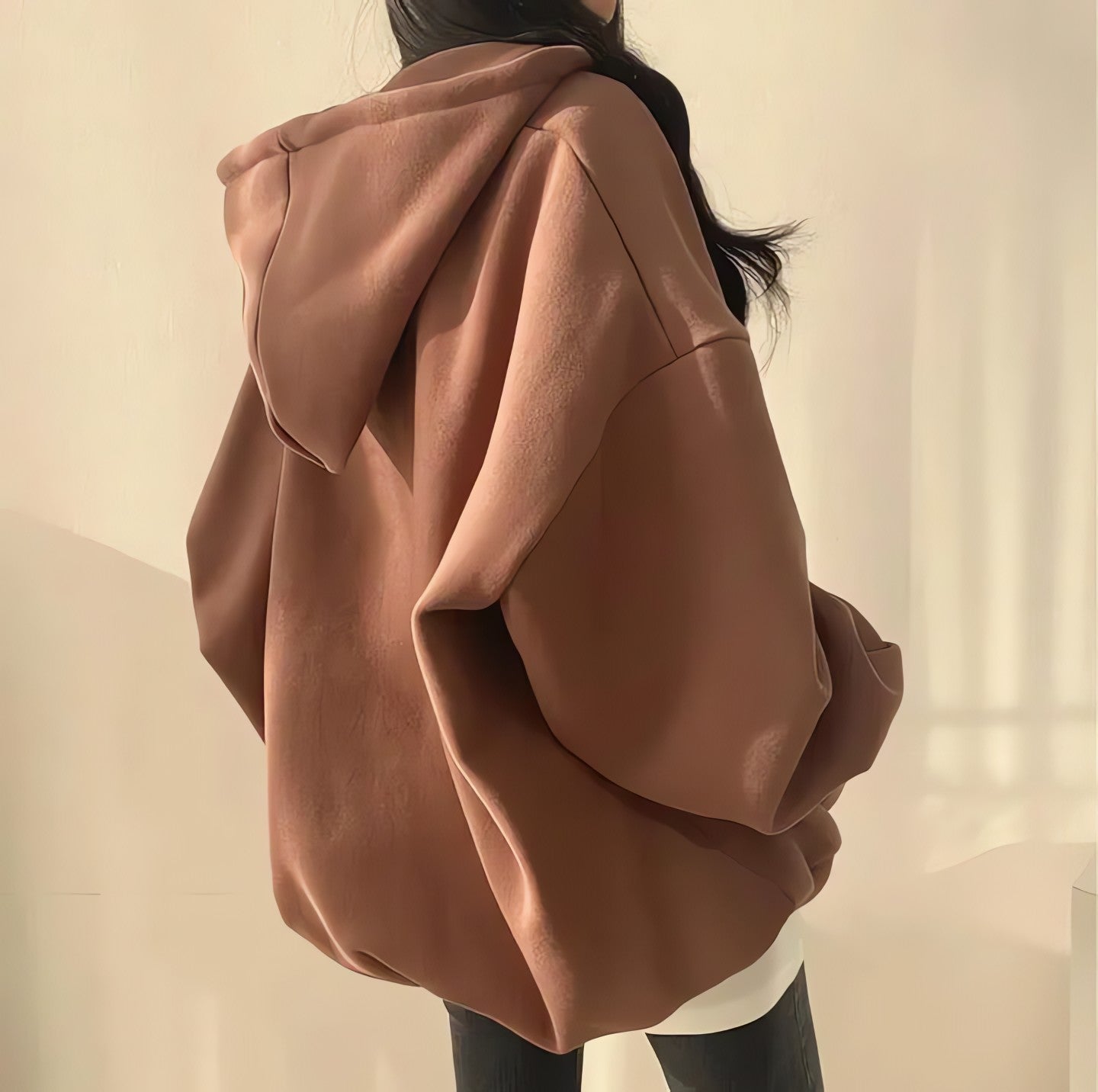 Indie Oversized Zip Up Hoodie - KAYSMAR