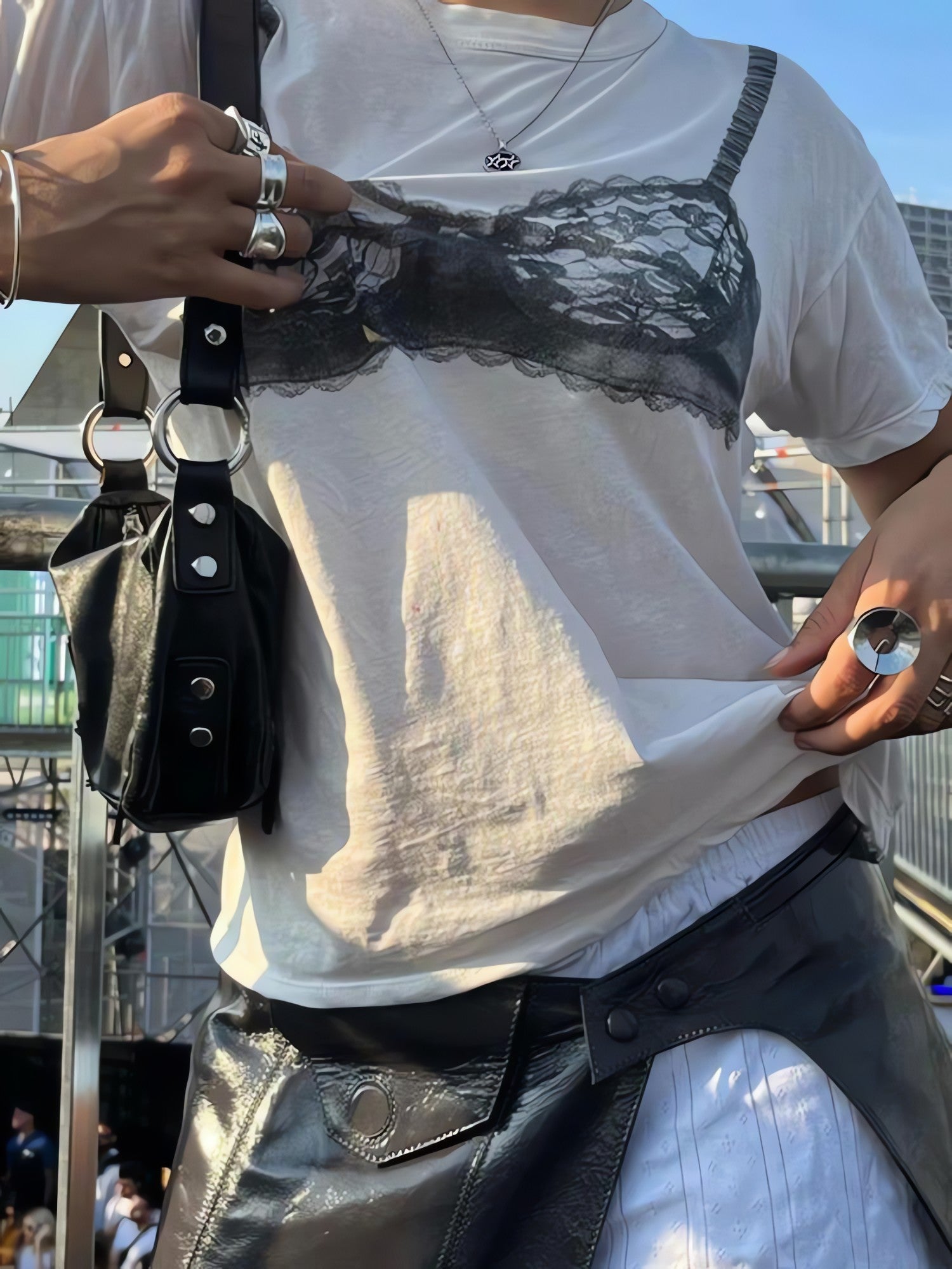 Lace Bra Tee - KAYSMAR