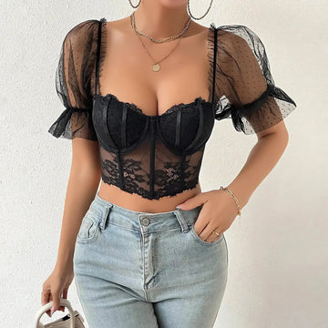 Lace Bustier Top - KAYSMAR
