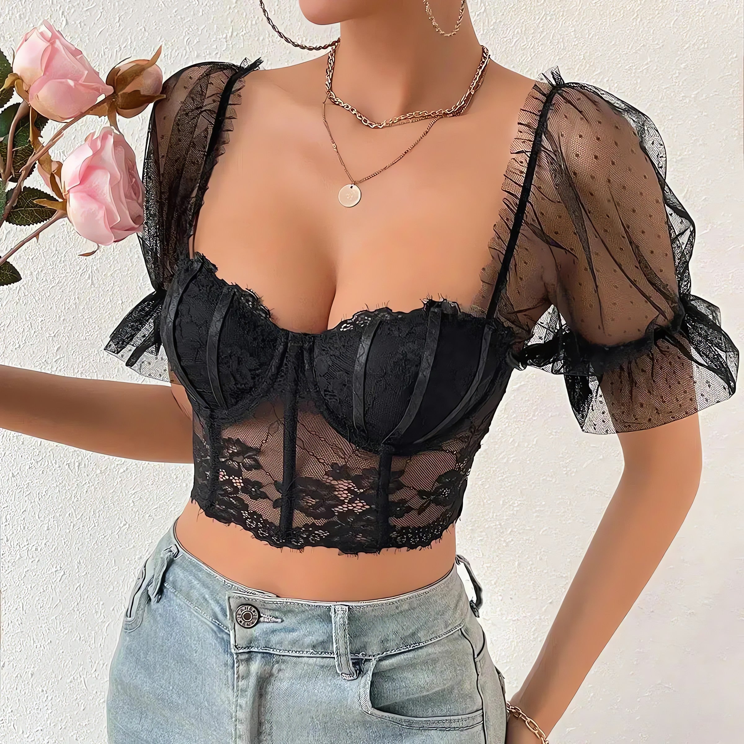 Lace Bustier Top - KAYSMAR