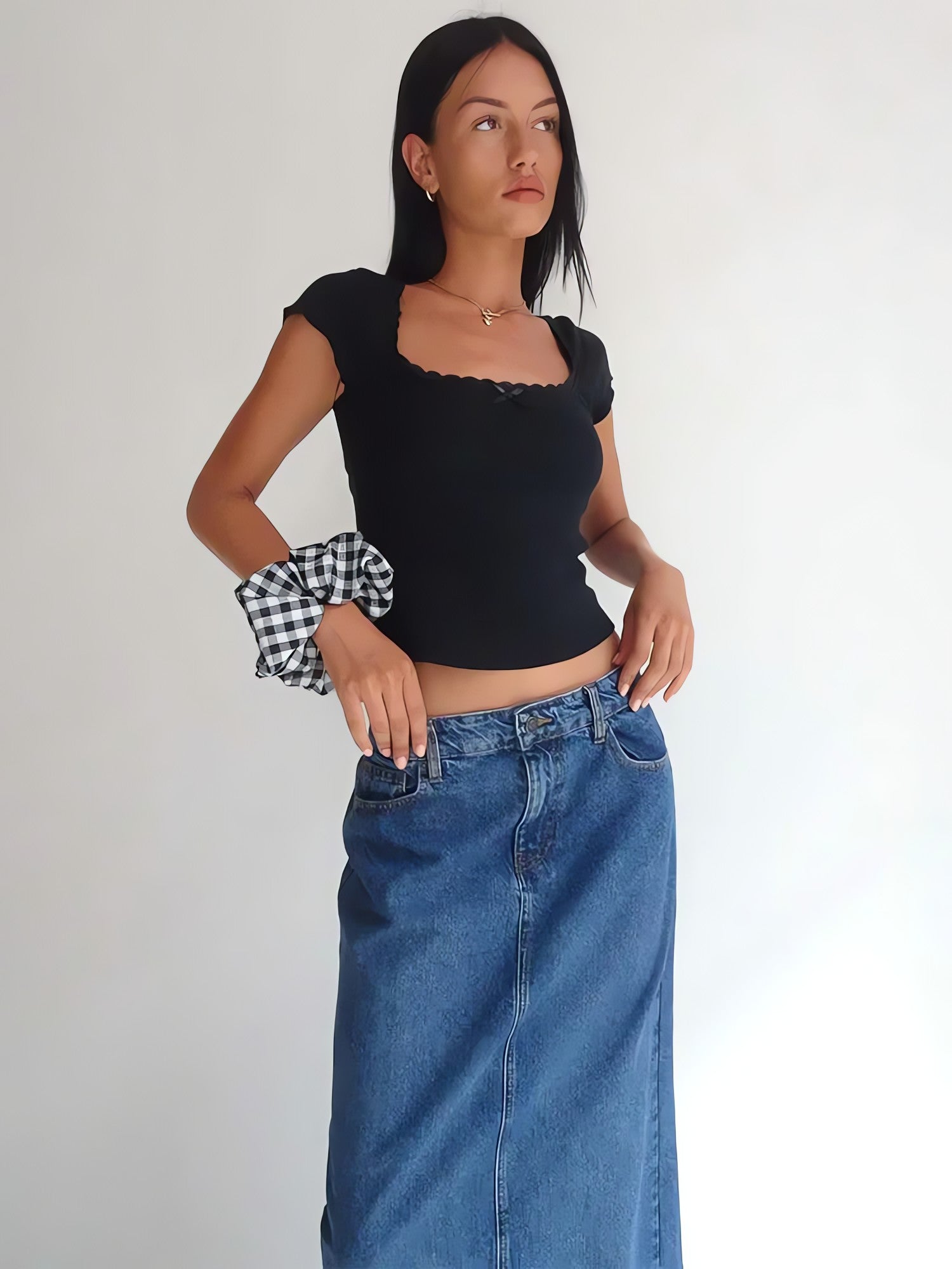 Lace Trim Baby Tee - KAYSMAR