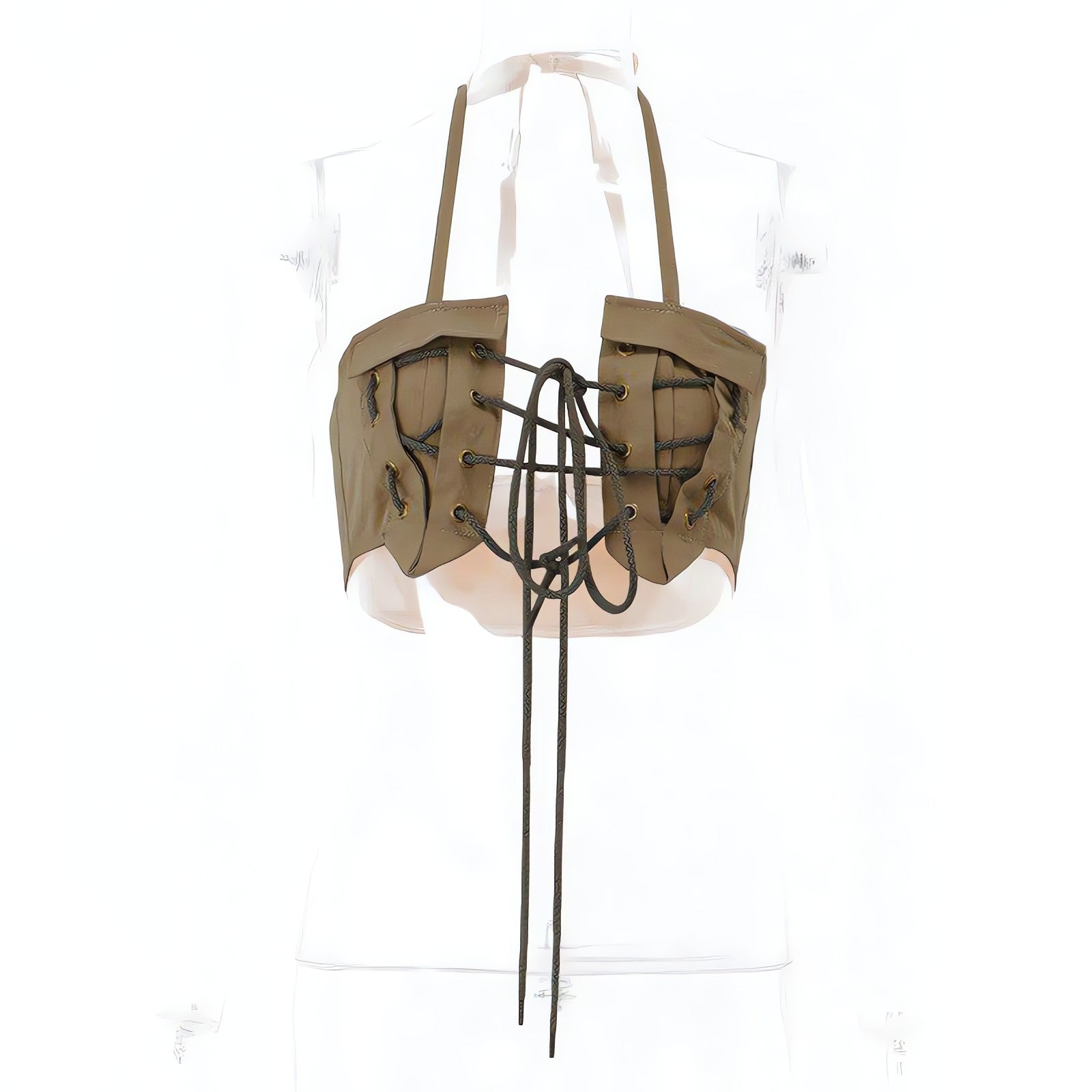 Lace Up Halter Top - KAYSMAR