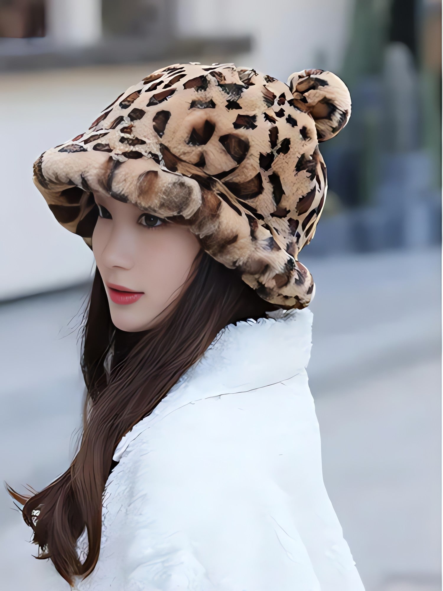 Leopard Ear Plush Hat - KAYSMAR