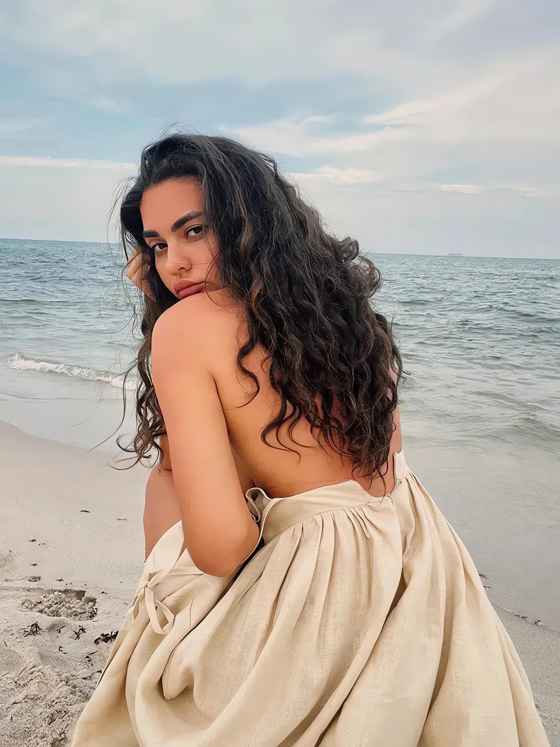 Linen Midi Dress - KAYSMAR