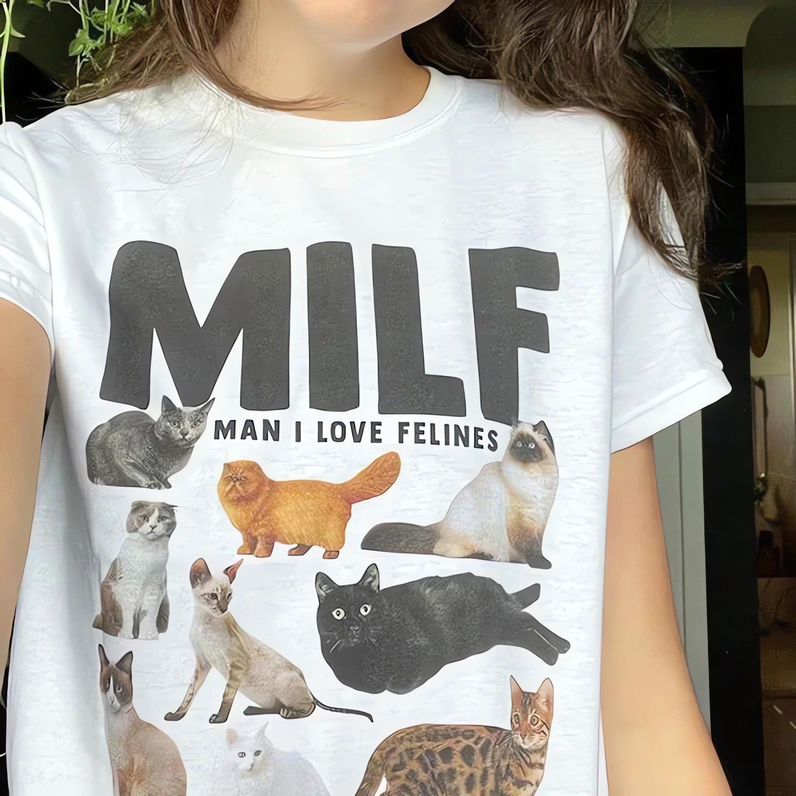 Man I Love Felines Tee - KAYSMAR