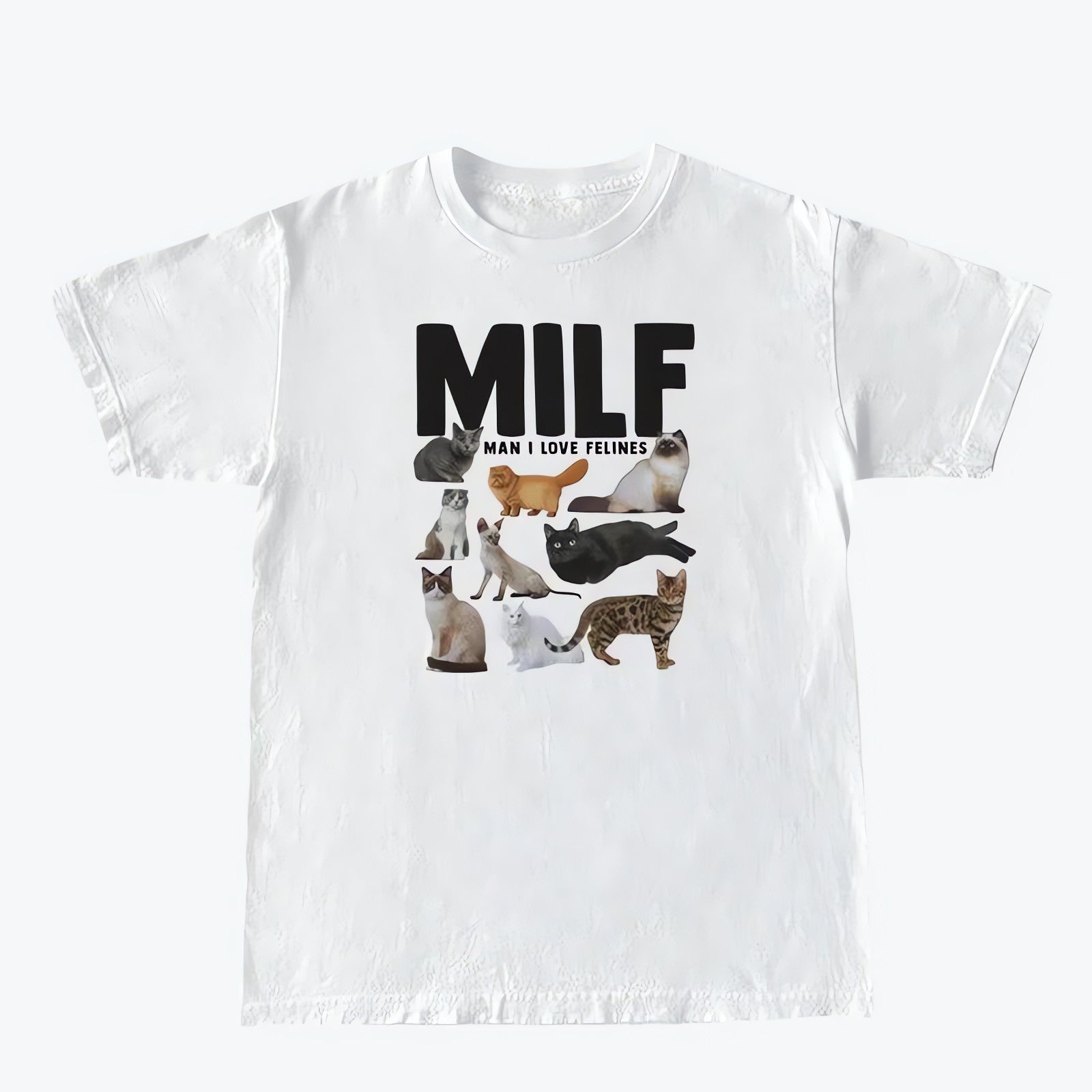 Man I Love Felines Tee - KAYSMAR