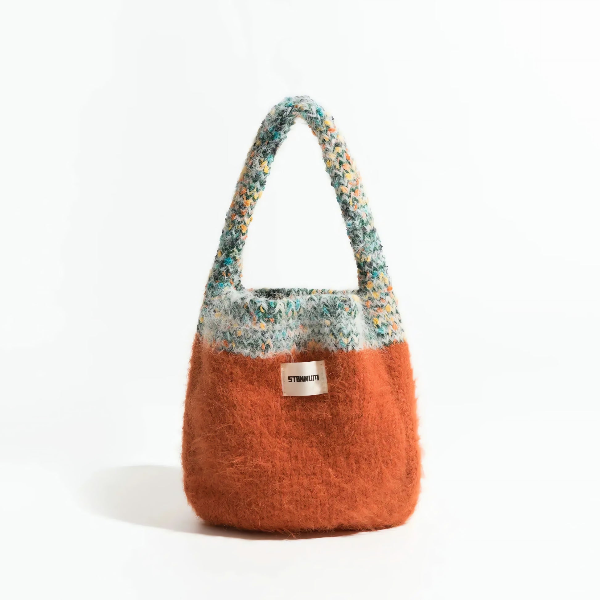Multicolor Knitted Bucket Bag - KAYSMAR