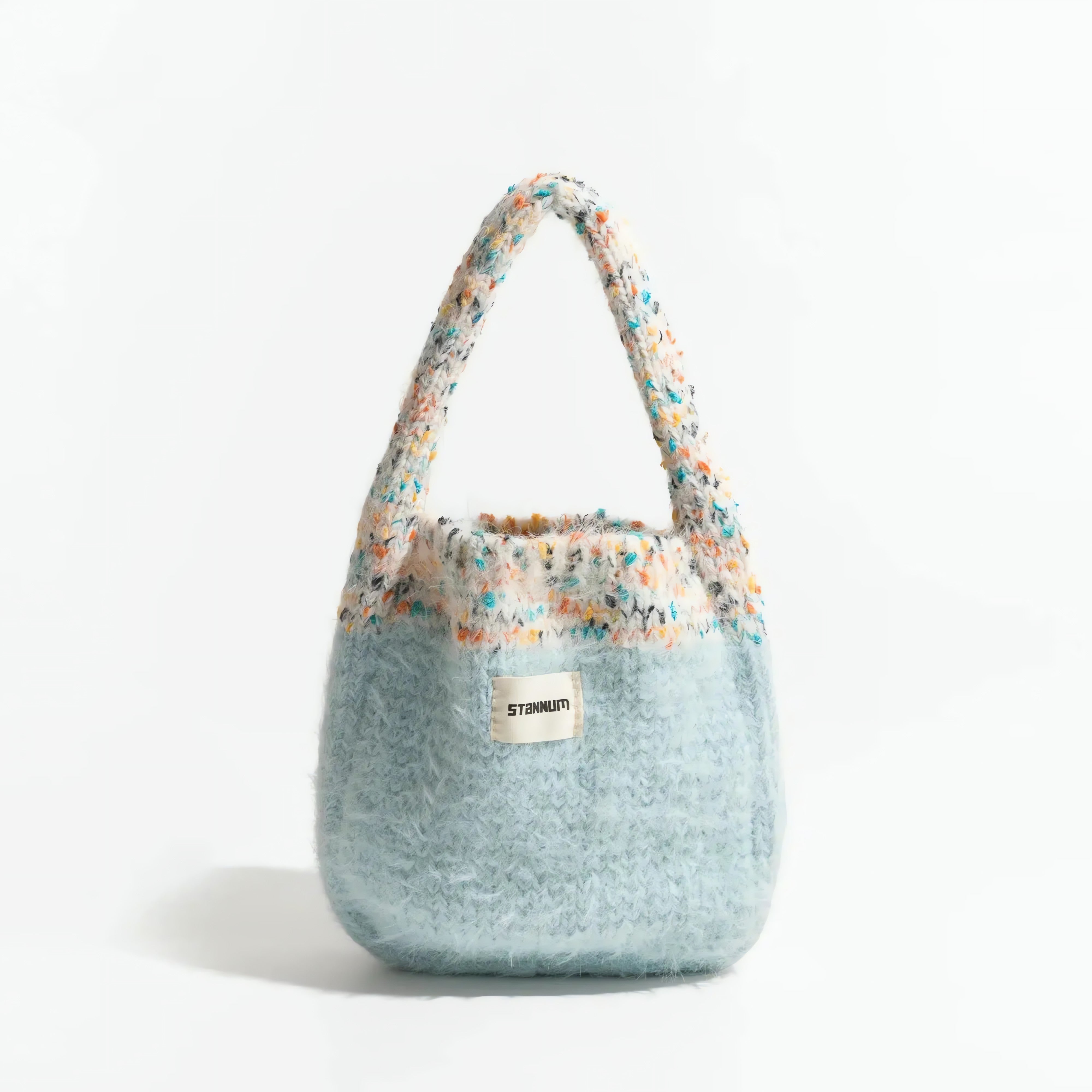 Multicolor Knitted Bucket Bag - KAYSMAR