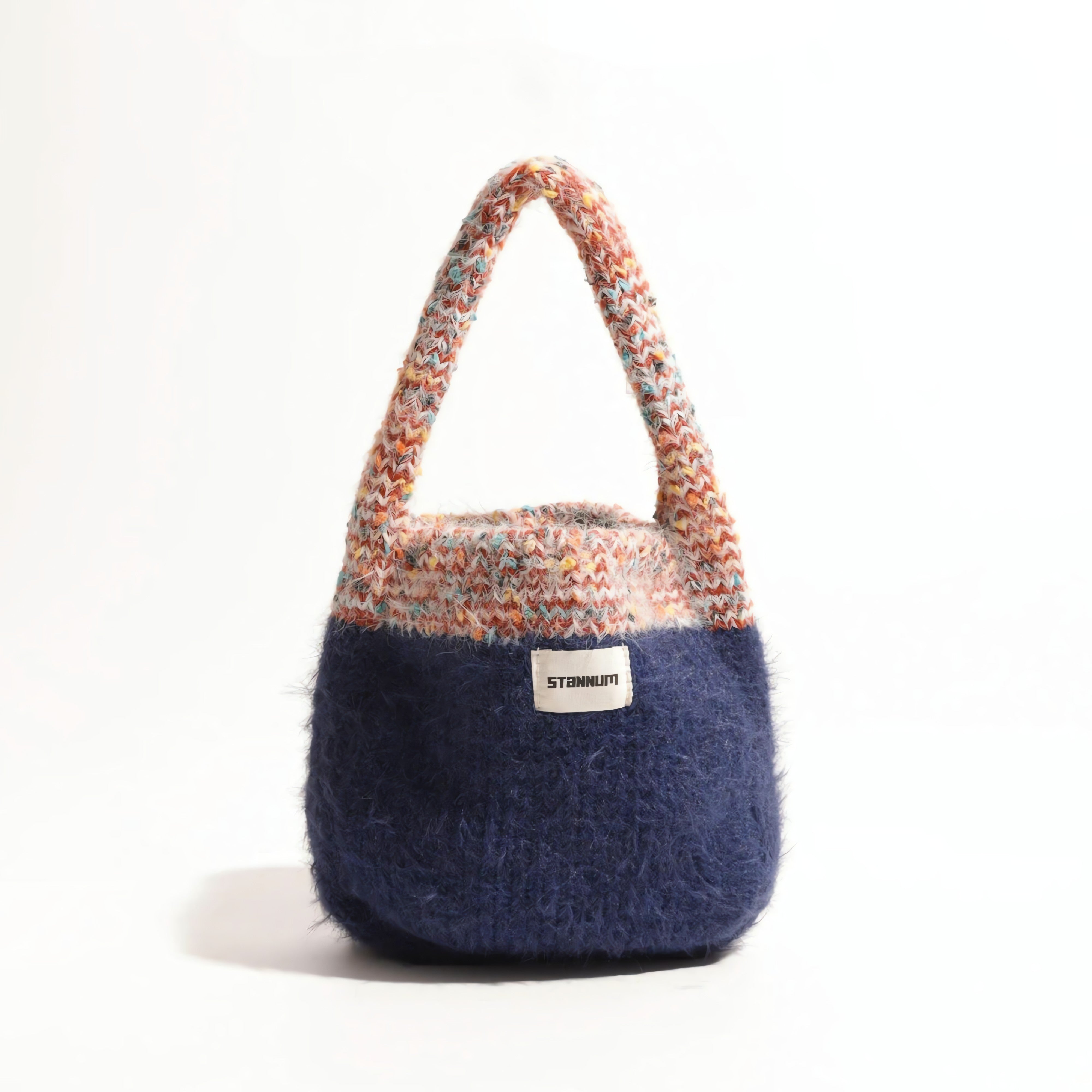 Multicolor Knitted Bucket Bag - KAYSMAR