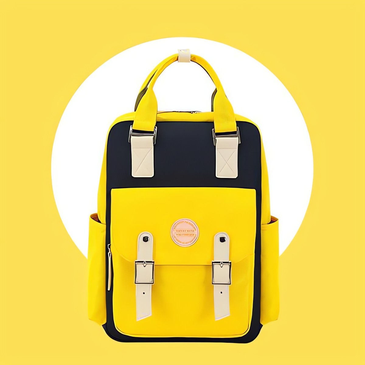 Multicolor Pastel School Backpack - KAYSMAR