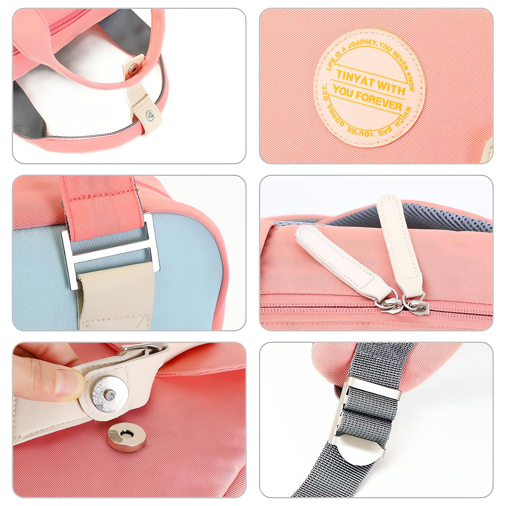 Multicolor Pastel School Backpack - KAYSMAR