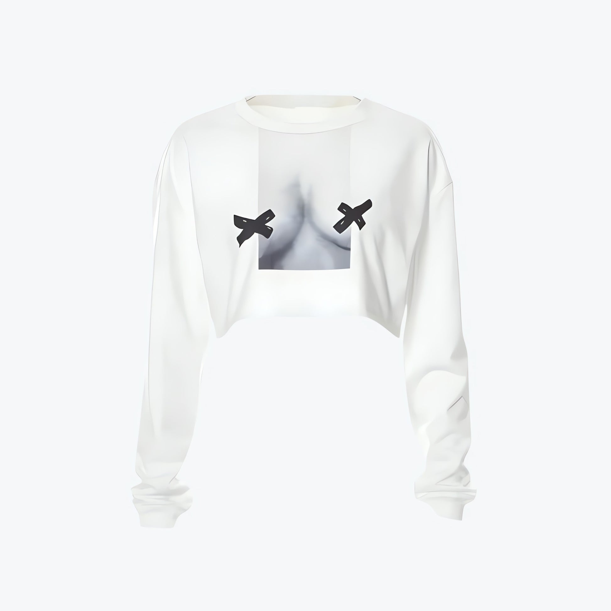 No Nipples Crop Sweatshirt - KAYSMAR