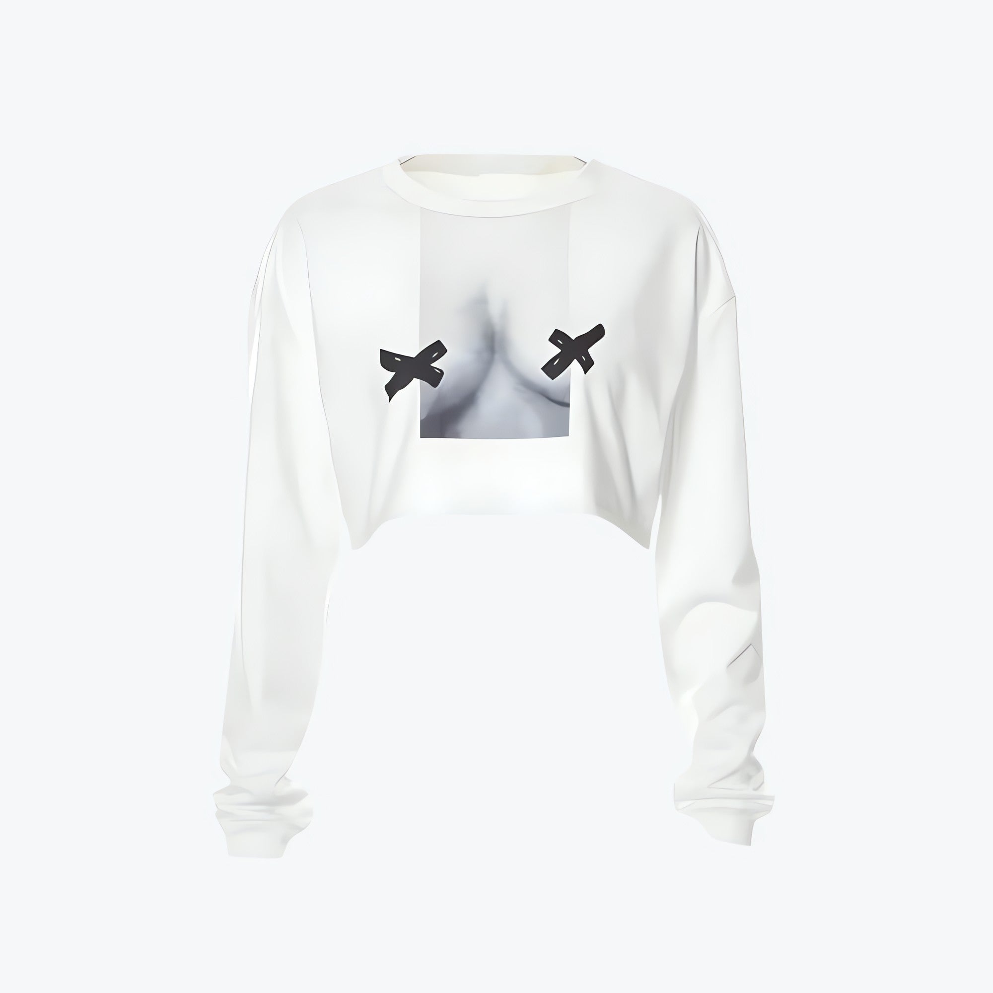 No Nipples Crop Sweatshirt - KAYSMAR