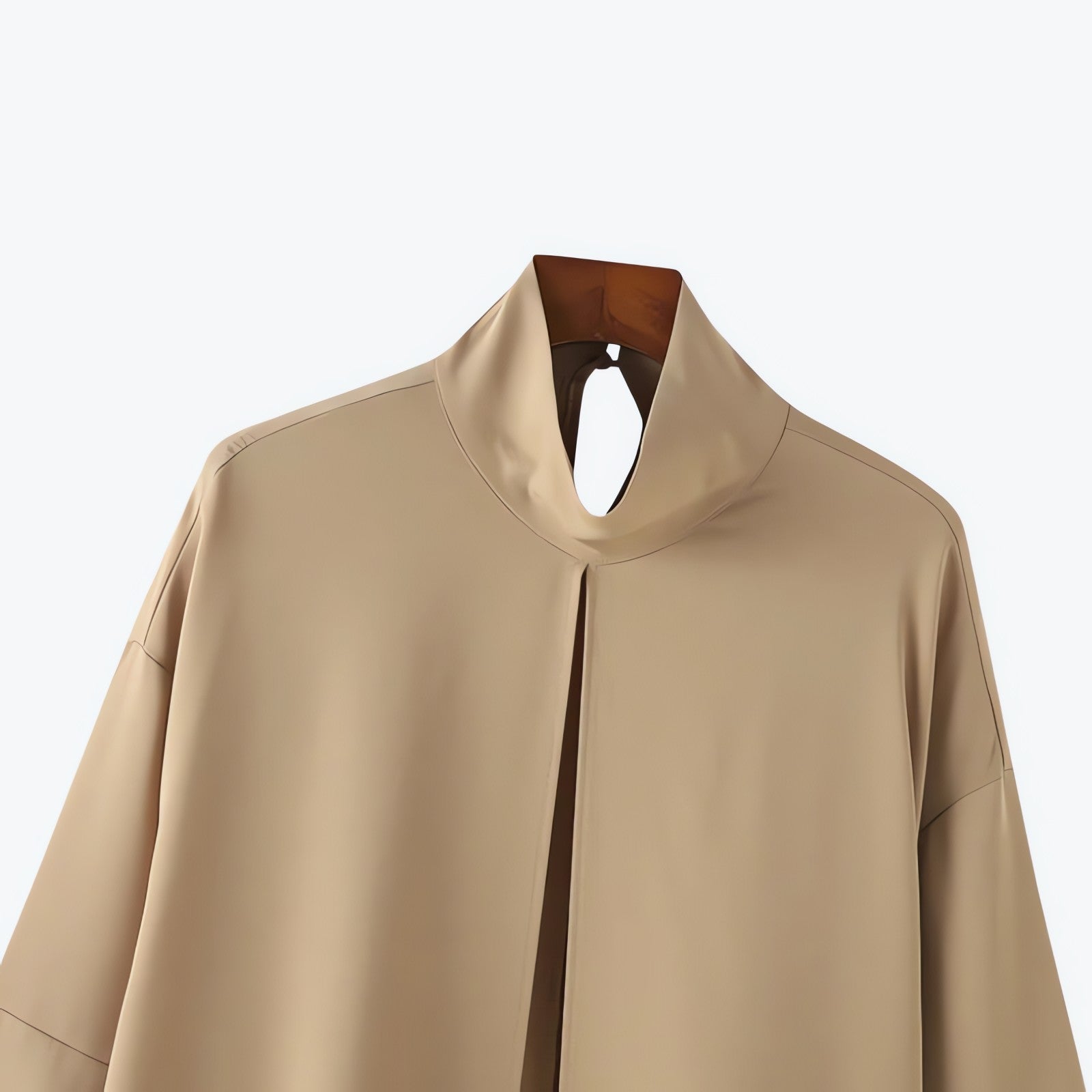 Open Front High Neck Jacket - KAYSMAR