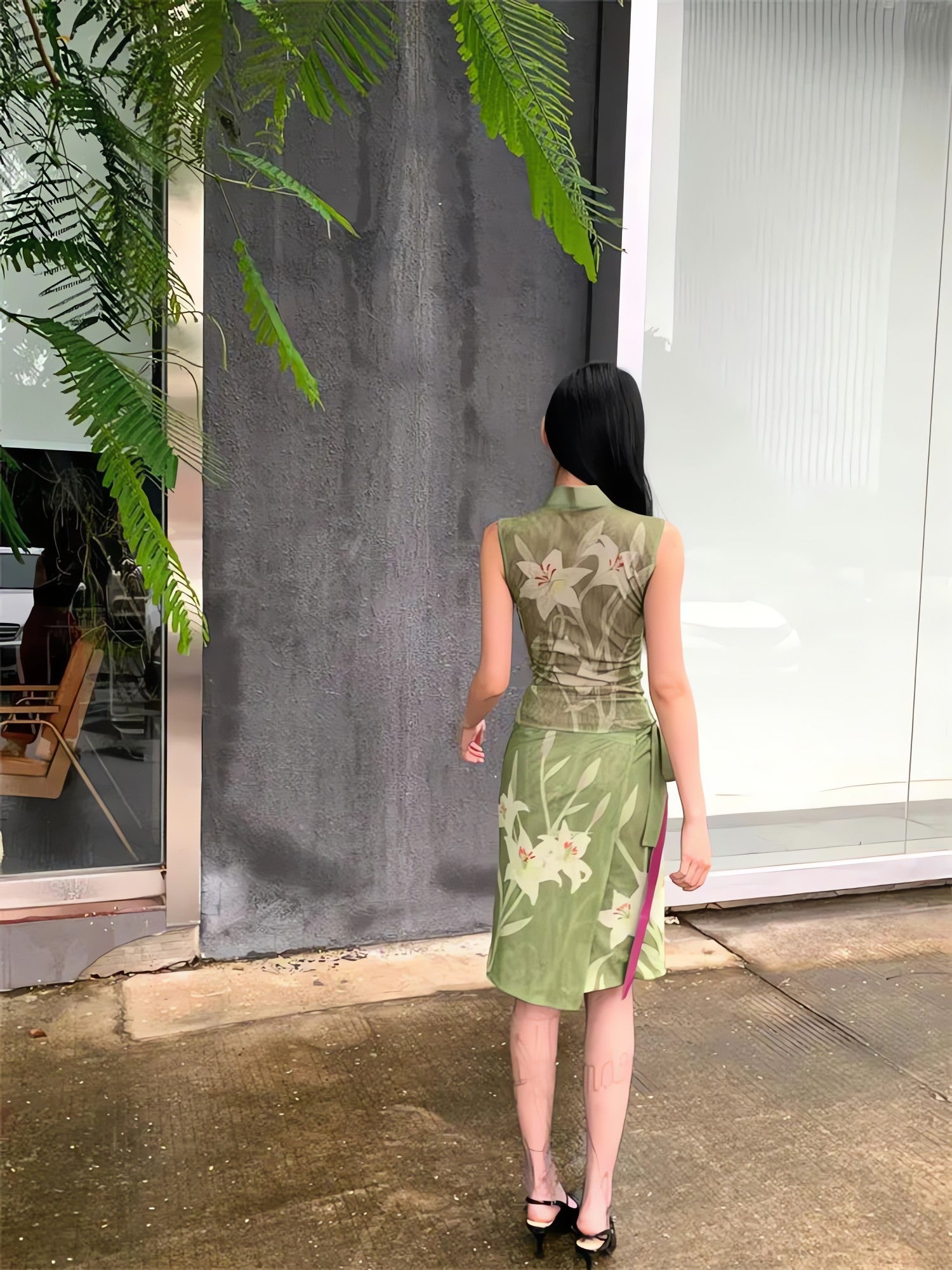 Orchid Top & Midi Skirt Two Piece Set