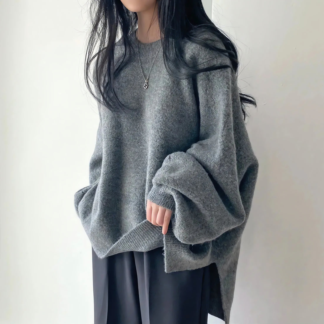 Oversized Knit Sweater - KAYSMAR