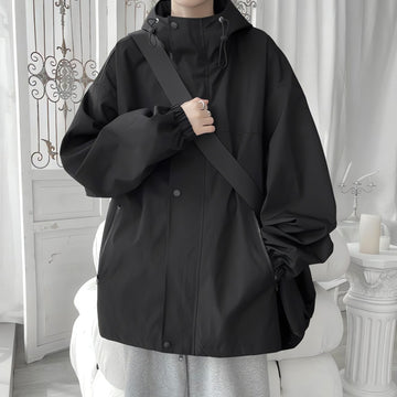 Oversized Windbreaker Hooded Jacket - KAYSMAR