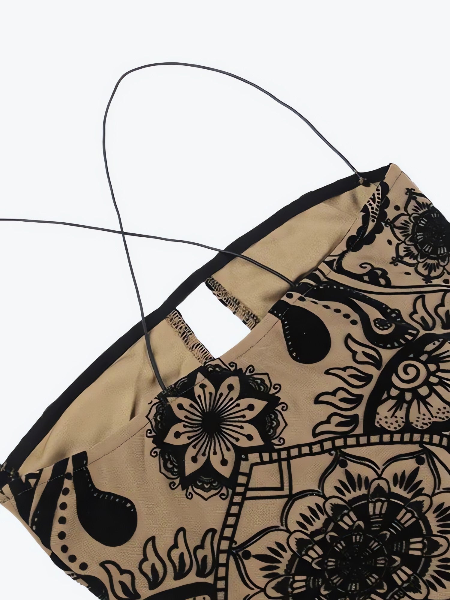 Paisley Cut Out Mini Dress - KAYSMAR